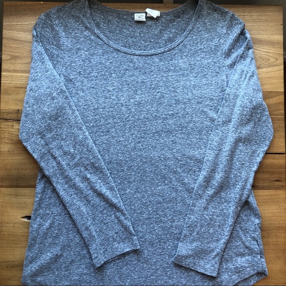 Artisan NY Light Gray Long Sleeve Top Tee Shirt - Picture 3 of 9